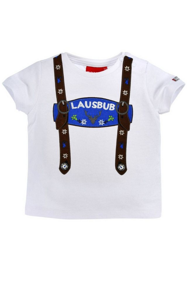 BONDI Trachtenkleid Trachtenshirt Baby/Kind - LAUSBUB KA - weiß von BONDI
