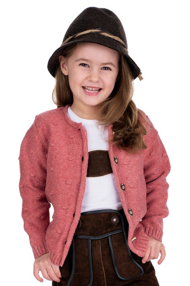 BONDI Trachtenkleid Strickjacke Baby/Kleinkind - ALPENGLÜCK - dark rose von BONDI