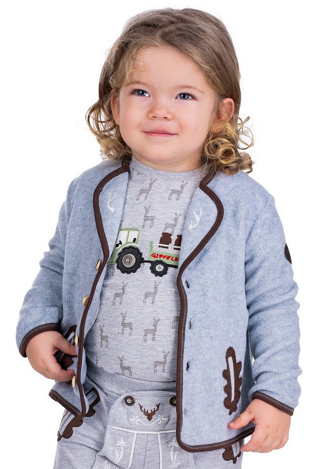 BONDI Trachtenjacke Trachtenjacke Baby/Kleinkind - JANKER/HIRSCHL - hellgrau/braun von BONDI