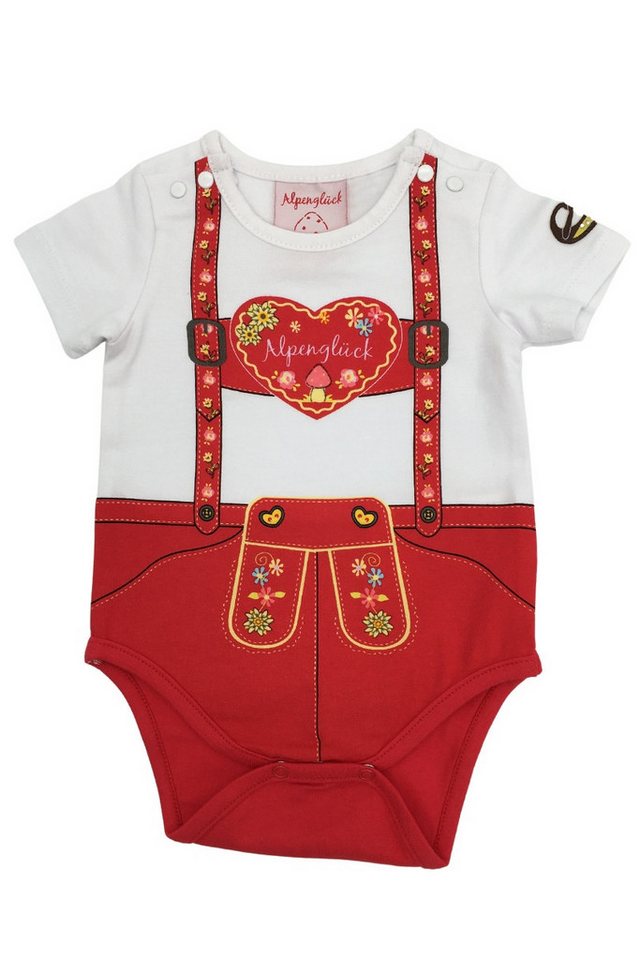 BONDI Trachtenkleid Baby Body - ALPENGLÜCK - rot/weiß von BONDI