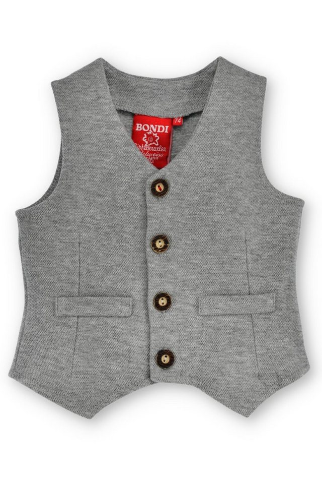 BONDI Trachtenkleid Kinderweste - GIPFELHELD - grau melange von BONDI
