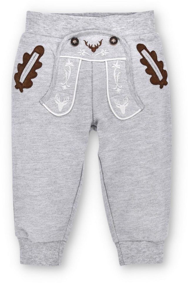 BONDI Trachtenkleid Trachtenhose Baby/Kleinkind - HIRSCHL - hellgrau von BONDI
