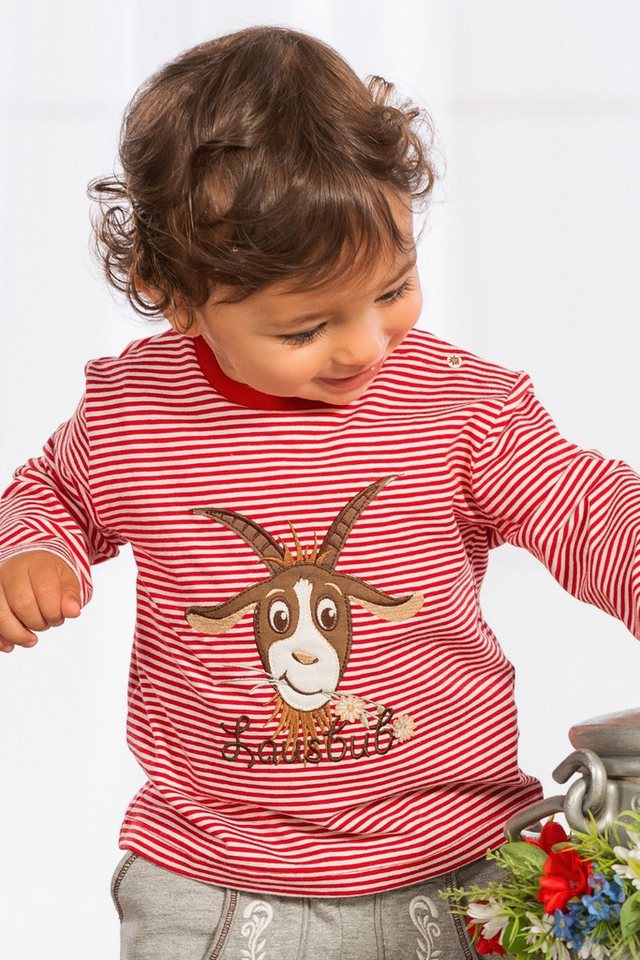 BONDI Trachtenkleid Trachtenshirt Baby/Kleinkind - GEMSE - rot offweiß von BONDI