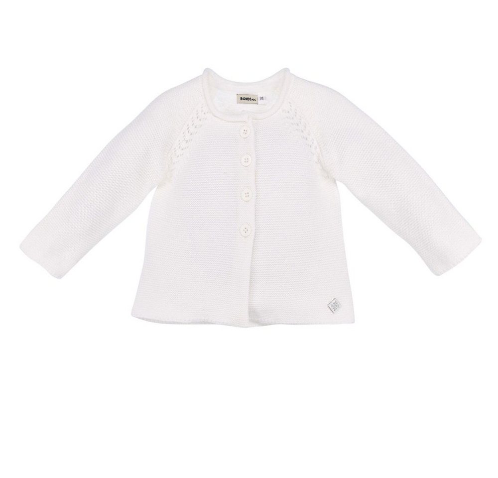 BONDI Strickjacke Baby Mädchen Strickjacke A-Form 86593, Offwhite von BONDI