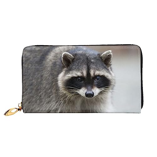 BONDIJ Frauen Brieftaschen - PU-Leder Langer Reißverschluss Kartenetui - Wildlife Mehrere Kartenfächer Clutch für Frauen, Schwarz, Einheitsgröße, Schwarz , Einheitsgröße von BONDIJ