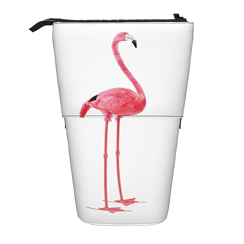 Federmäppchen, niedliches Stehendes Federmäppchen, einziehbarer Stifthalter, verschiedene frische Gemüse Früchte Schreibwaren Tasche, Flamingo, Einheitsgröße, Münzbeutel von BONDIJ