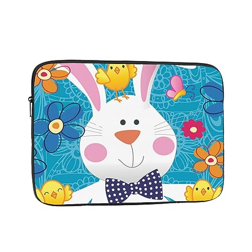 Happy Easter Holiday Laptop Sleeve Bag for Women, Shockproof Protective Laptop Case 10-17 inch, Lightweight Computer Cover Bag, ipad case von BONDIJ