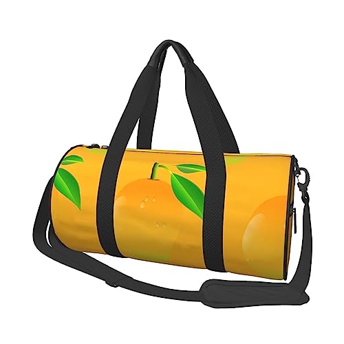 Mango Runde Turnbeutel Große Kapazität Reise Duffle Bag, langlebige Runde Reise Sport Taschen, Schwarz, Einheitsgröße, Schwarz , Einheitsgröße von BONDIJ