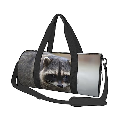 Wildlife Runde Turnbeutel Große Kapazität Reise Duffle Bag, langlebige Runde Reise Sporttaschen, Schwarz, Einheitsgröße, Schwarz , Einheitsgröße von BONDIJ