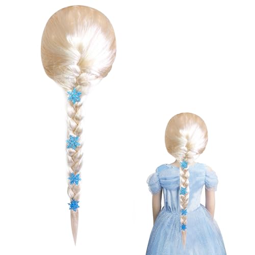 Frozen Elsa Perücke Elsa Cosplay Wig Perücke Blond Für Damen Und Kinder Prinzessin Perücke Kunstfaserperücke Anime Perücke Geburtstagsparty Perücke Frauen Party Konzert Cosplay Karneval Einheitsgröße von BONGSHAKALAKA
