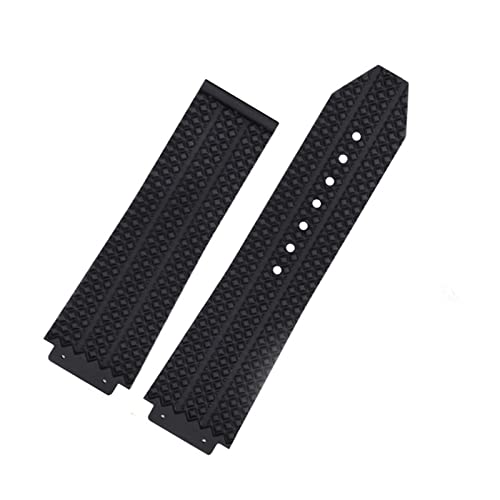 BONOOL Für HUBLOT Classic Fusion Universe Big Bang Serie Männer Frauen Schwarz Silikon Armband Vertikale Streifen Road Armband 26mm * 19mm BONOOL Für HUBLOT Classic Fusion Universe Big Bang Serie Männer Frauen Schwarz Silikon Armband Vertikale Streifen Road Armband 26mm * 19mm von BONOOL