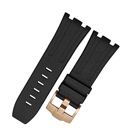 BONOOL Gummi-Armband für Audemars Piguet-Uhrenarmband, Herren-Silikon-Armband, Armband-Zubehör für 15703, 28-mm-Silikon-Uhrenarmband von BONOOL