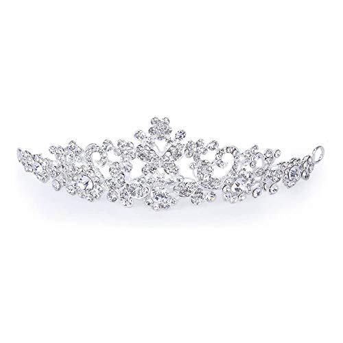 Kronen für Frauen, Kristallkronen und Tiaras mit Kamm-Stirnband für Mädchen oder Frauen, Geburtstagsfeier, Hochzeit, Abschlussball, Braut von BONOOL