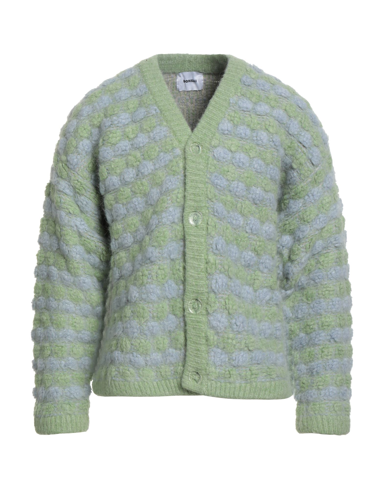 BONSAI Strickjacke Herren Säuregrün von BONSAI