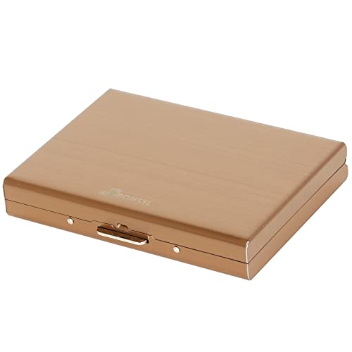 BONSYL® RFID Slim Metall Kreditkartenhalter Geldbörse für Damen und Herren, Kreditkartenetui mit 8 Kartensteckplätzen gegen elektronische Taschendiebe. (8 Slots-Roségold) von BONSYL