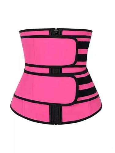 Bontebian Stabilitypro Premium Waist Trainer-Double Compression Strapswith Supportive Zipper (Pink,L) von BONTEBIAN