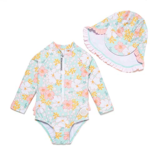 BONVERANO Baby Mädchen EIN stück Langärmelige-Kleidung UV-Schutz 50+ Badeanzug mit Badekappe…(Weiß-Margarita,18-24Monate… BONVERANO Baby Mädchen EIN stück Langärmelige-Kleidung UV-Schutz 50+ Badeanzug mit Badekappe…(Weiß-Margarita,18-24Monate… von BONVERANO