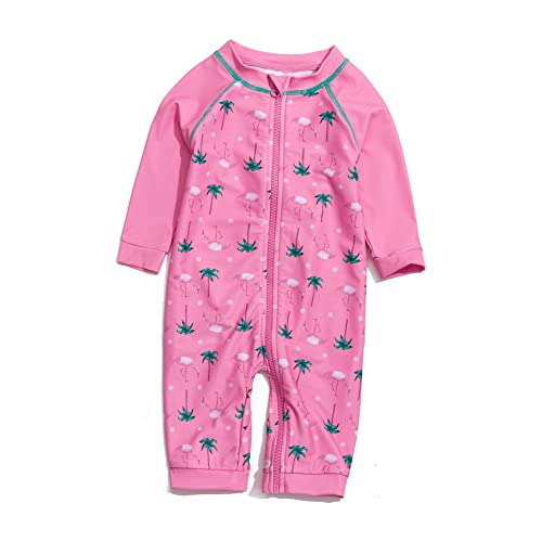 BONVERANO Einteiliger Badeanzug für Babys, LSF 50+, Sonnenschutz, durchgehender Reißverschluss, Sonnenanzug mit Sonnenkappe., coconut, 74 BONVERANO Einteiliger Badeanzug für Babys, LSF 50+, Sonnenschutz, durchgehender Reißverschluss, Sonnenanzug mit Sonnenkappe., coconut, 74 von BONVERANO
