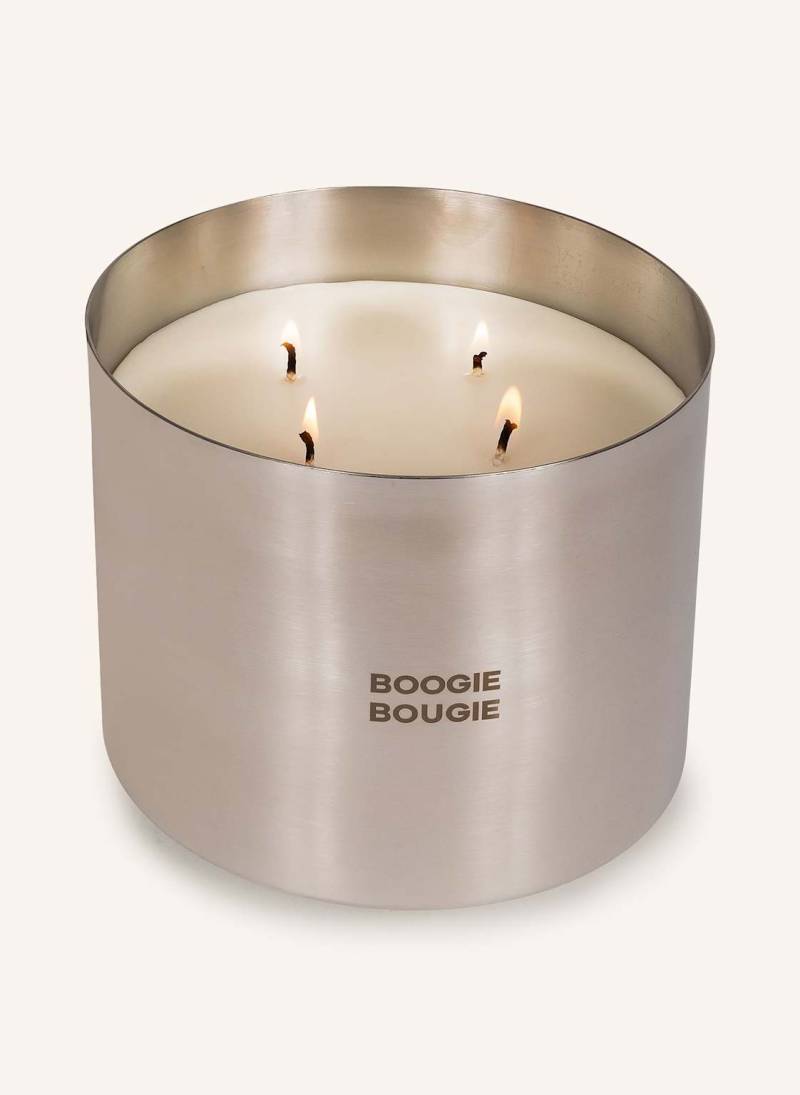 Boogie Bougie Duftkerze Damask Rose & Oud silber von BOOGIE BOUGIE