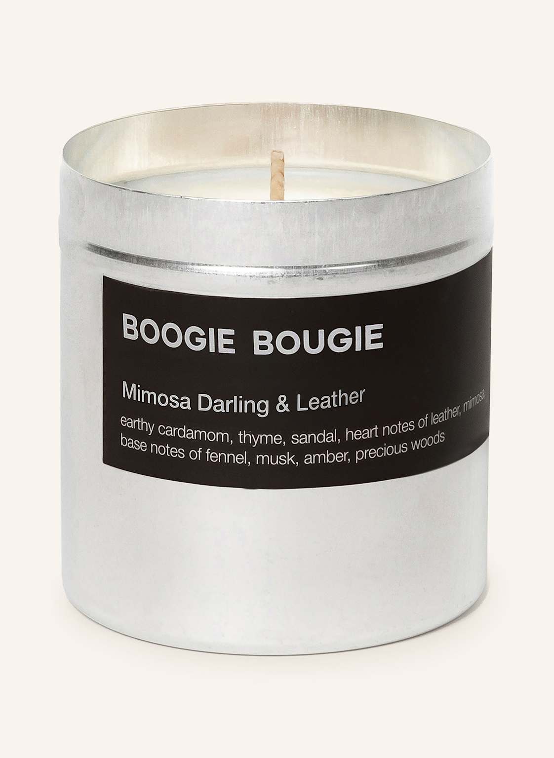 Boogie Bougie Duftkerze Mimosa Darling & Leather silber Boogie Bougie Duftkerze Mimosa Darling & Leather silber von BOOGIE BOUGIE