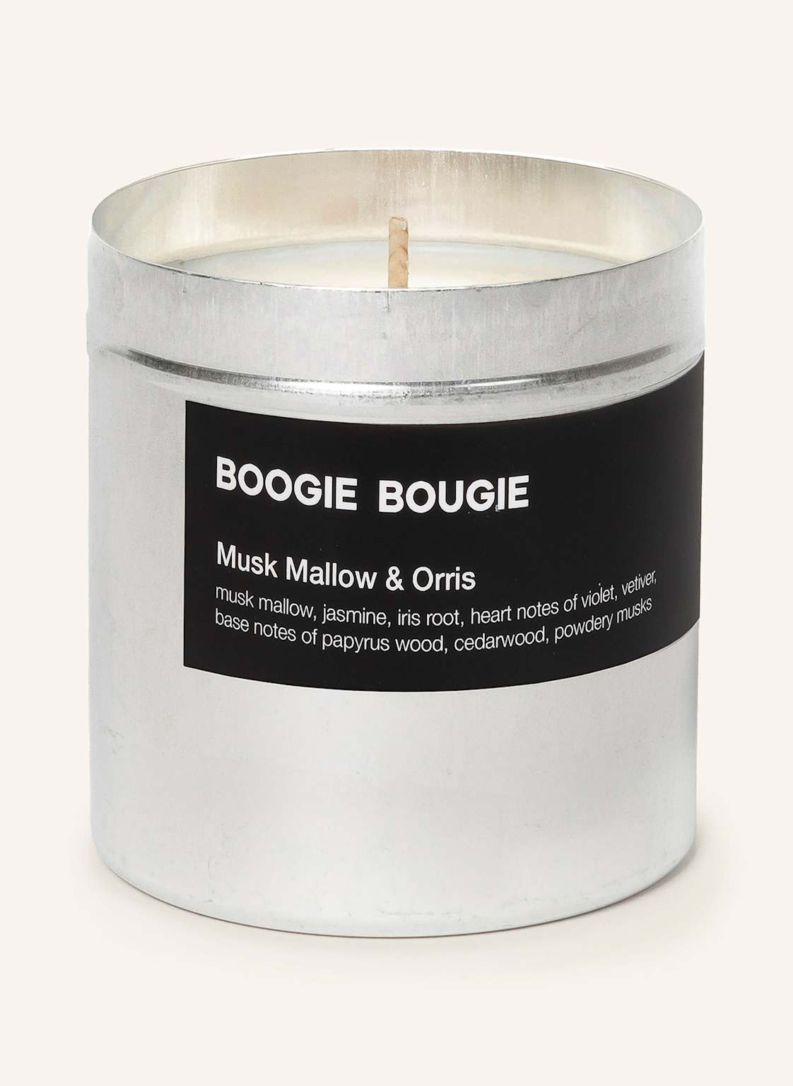 Boogie Bougie Duftkerze Musk Mallow Orris silber Boogie Bougie Duftkerze Musk Mallow Orris silber von BOOGIE BOUGIE