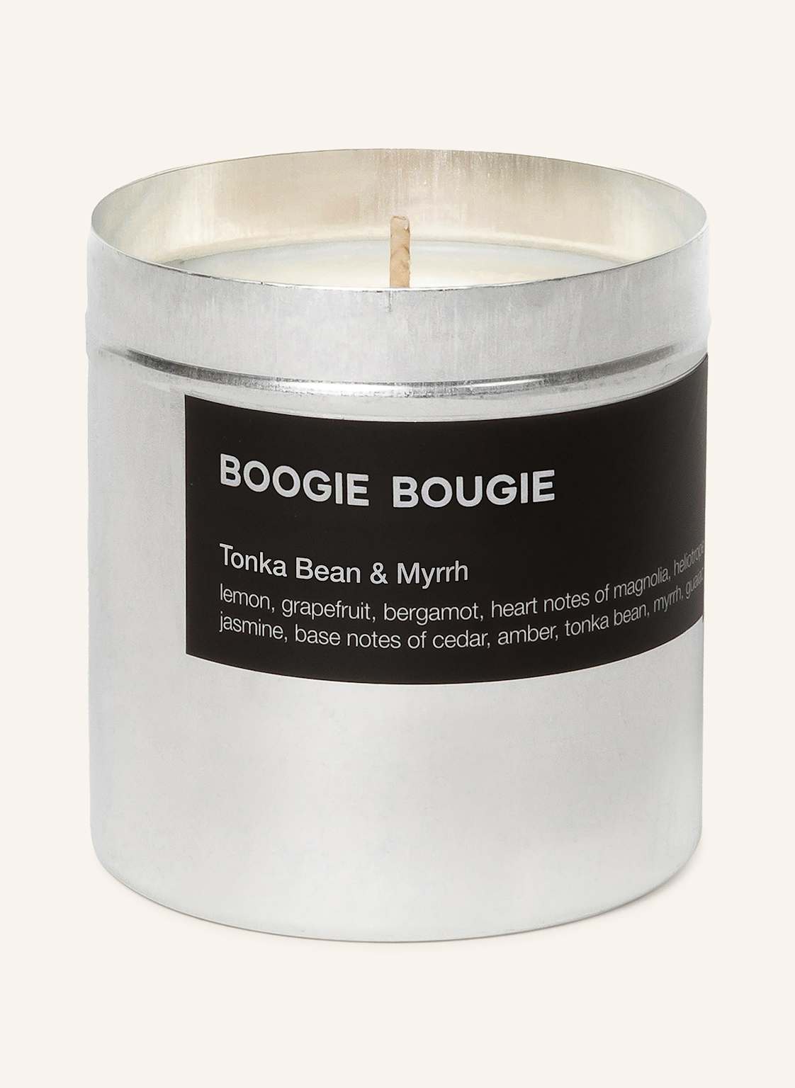 Boogie Bougie Duftkerze Tonka Bean & Myrrh silber Boogie Bougie Duftkerze Tonka Bean & Myrrh silber von BOOGIE BOUGIE
