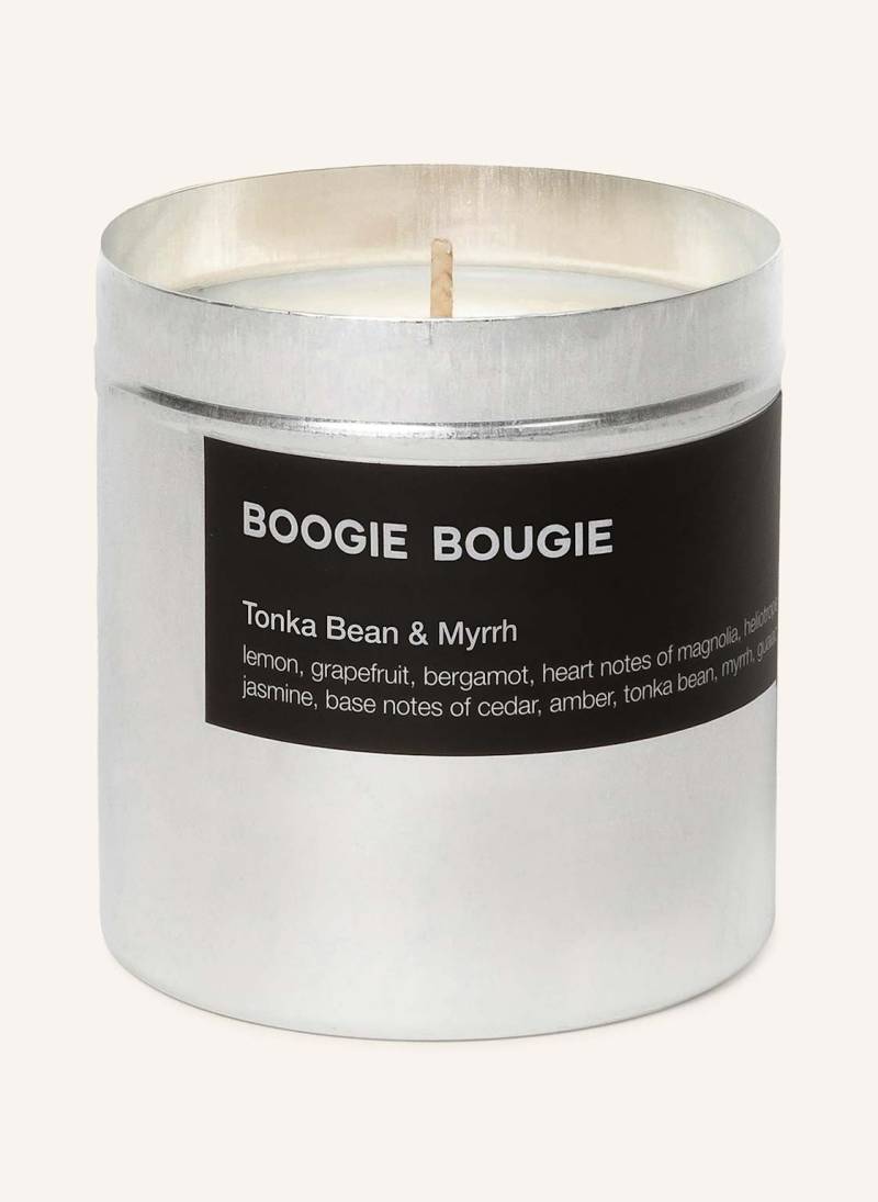 Boogie Bougie Duftkerze Tonka Bean & Myrrh silber von BOOGIE BOUGIE