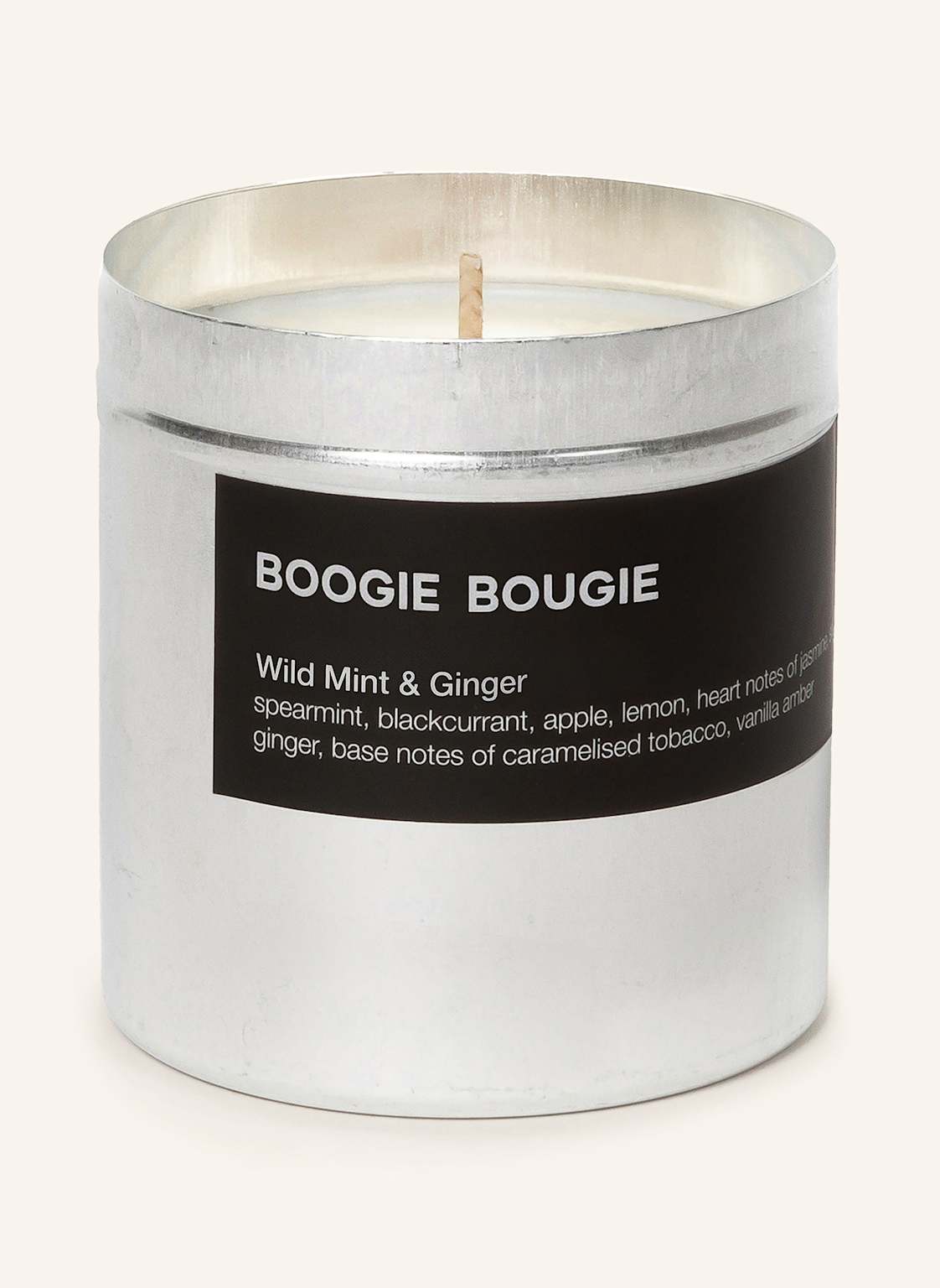 Boogie Bougie Duftkerze Wild Mint & Ginger silber Boogie Bougie Duftkerze Wild Mint & Ginger silber von BOOGIE BOUGIE