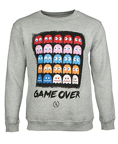 BOOM BAP Herren Sweatshirt Game Over-Grau-M von BOOM BAP