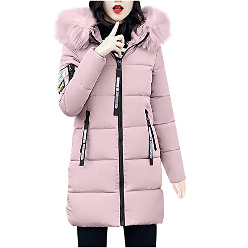 BOOMJIU Damen Winter Jacke Parka Damen übergangsjacke Lang Mantel Outdoorjacke Winterjacken Winterjacke Damen Kleidung Mit Taschen Warm GefüTterte Winterjacke von BOOMJIU