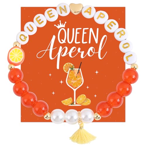 BOOMTOP Apero Geschenk Frau Armband Queen Apero Spritz Aperollin Accessoires Holi Aperoli Karte Armkettchen Orange Apero Deko Apeorlliebhaber Sommer Geburtstag Party BOOMTOP Apero Geschenk Frau Armband Queen Apero Spritz Aperollin Accessoires Holi Aperoli Karte Armkettchen Orange Apero Deko Apeorlliebhaber Sommer Geburtstag Party von BOOMTOP