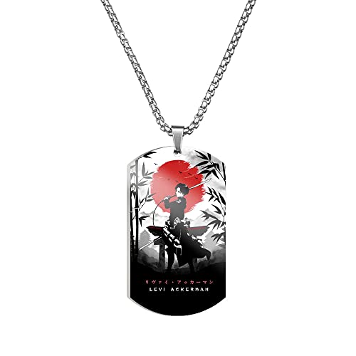 BOONEE Attack On Ti-tan Anhänge Kette für Herren Damen,Personalisierter Schmuck Kette für Damen,Anime Cosplay Halskette für Jungen Mädchen Geschenke-Multicolor 5||1 Piece von BOONEE