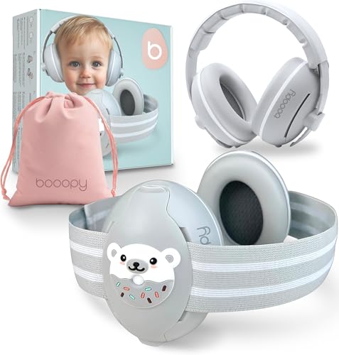 BOOOPY ® Gehörschutz Kinder & noise Cancelling Kopfhoerer - Baby Zubehör Schlafen schlaf kopfhörer lärmschutz schlafen geräuschunterdrückende hörschutzkopfhörer hörschutz ohrenschutz Born von BOOOPY