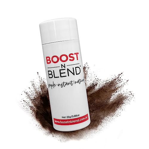 Boost N Blend Kopfhaut-Concealer, Haarpuder, weibliche Haarfasern für dünner werdendes Haar & sichtbare Kopfhaut - Haarvolumen für Frauen (25 g) - die einzige weibliche Baumwoll-Haarfaser von BOOSTnBLEND