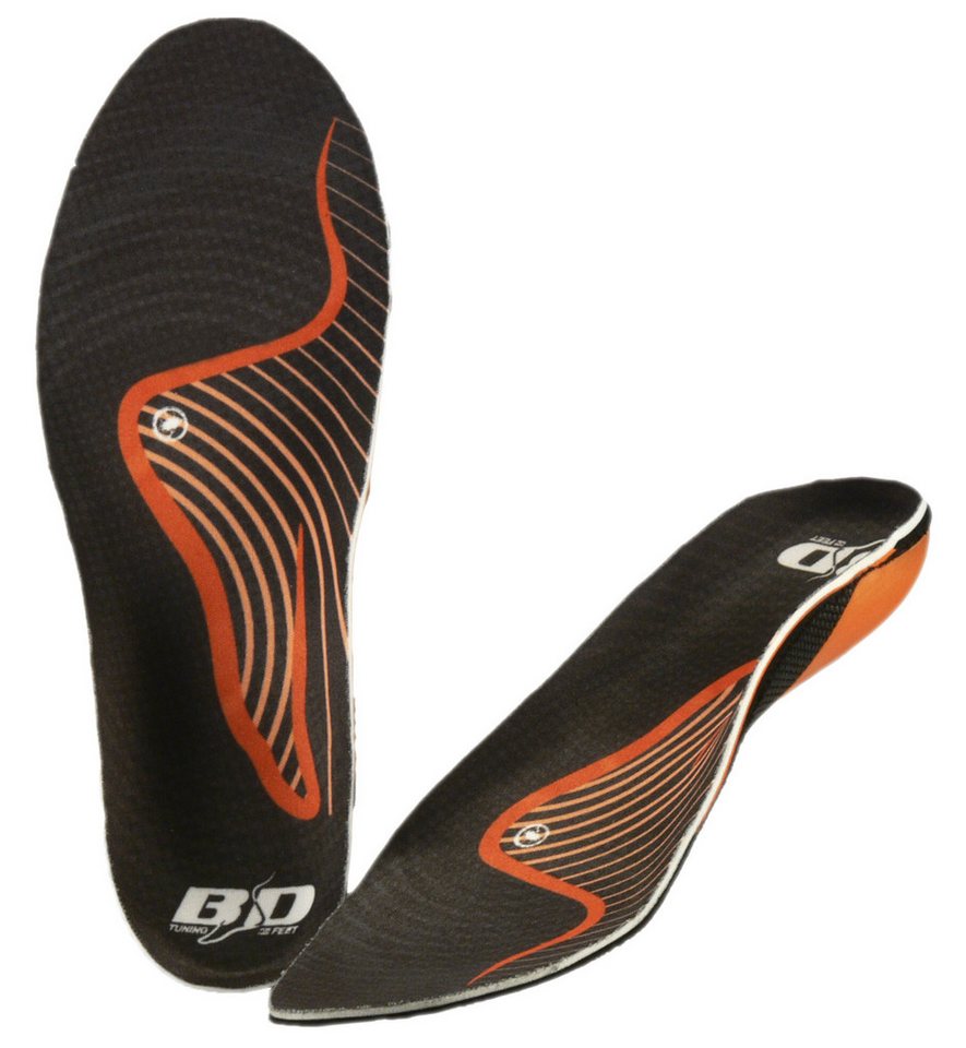 BOOTDOC Einlegesohlen BD Insoles STABILITY 7 High Arch SCHWARZ/ORANGE von BOOTDOC
