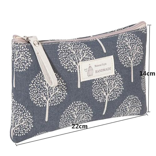 Kosmetiktasche Frauen Reisen Kosmetikbeutel Leinwand Tragbare Reißverschluss -Make -Up -Taschen Weibliche Geldbörsen Bleistift Gehäuse Toilettenartikel Aufbewahrungsbeutel-11 von BOQUN