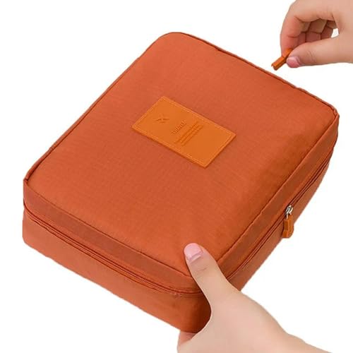 Kosmetiktasche Outdoor Multifunktions -Reise -Kosmetikbeutel Frauen Toilettenartikel Organizer wasserdichte Weibliche Lagerung Make -Up -Koffer-Orange von BOQUN