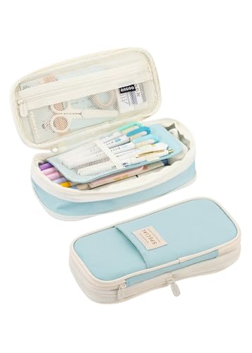 Mäppchen Kawaii Bleistiftkoffer Großer Kapazität Bleistiftbeutel Beutelhalter Box Für Mädchen Office Student Schreibzeit Organisator-B von BOQUN