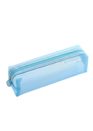 Mäppchen Transparente Schreibwarenstiftbeutelstudent Prüfung Dedizierter Nylon Mesh Pen Case Unisex Beutel Großer Kapazität-E von BOQUN