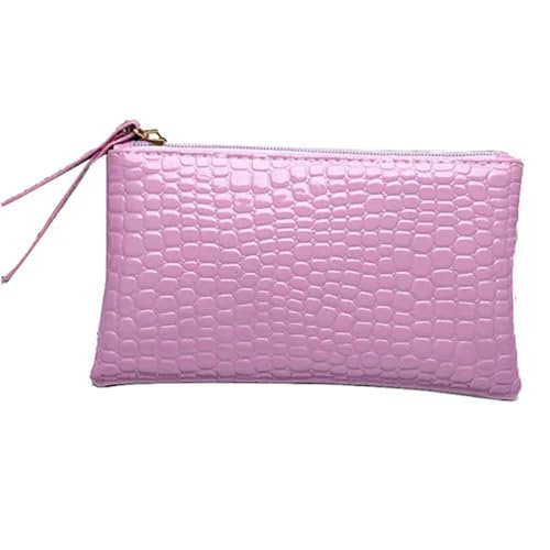 Neceser Kosmetiktasche für Damen, modisch, für Reisen, Kosmetik, Clutch, Geldbörse, Kulturbeutel, Organizer, violett, A von BOQUN