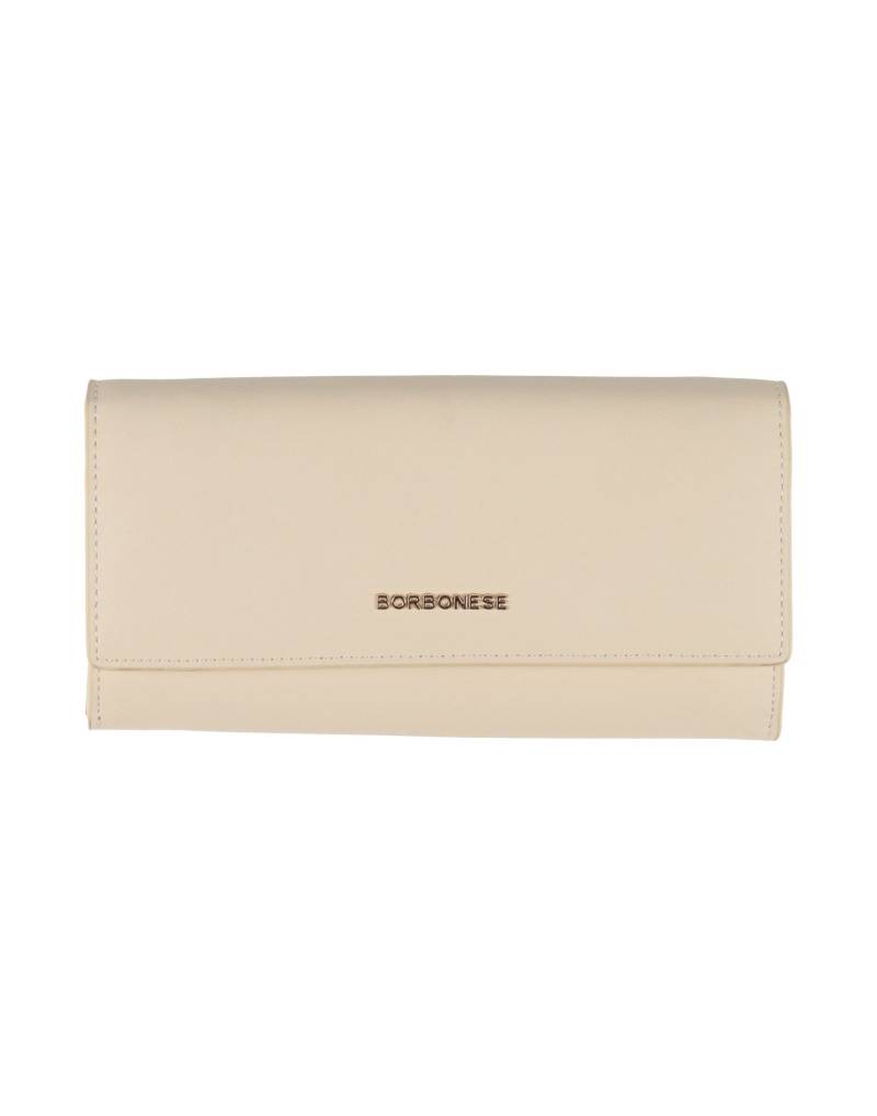 BORBONESE Brieftasche Damen Beige von BORBONESE