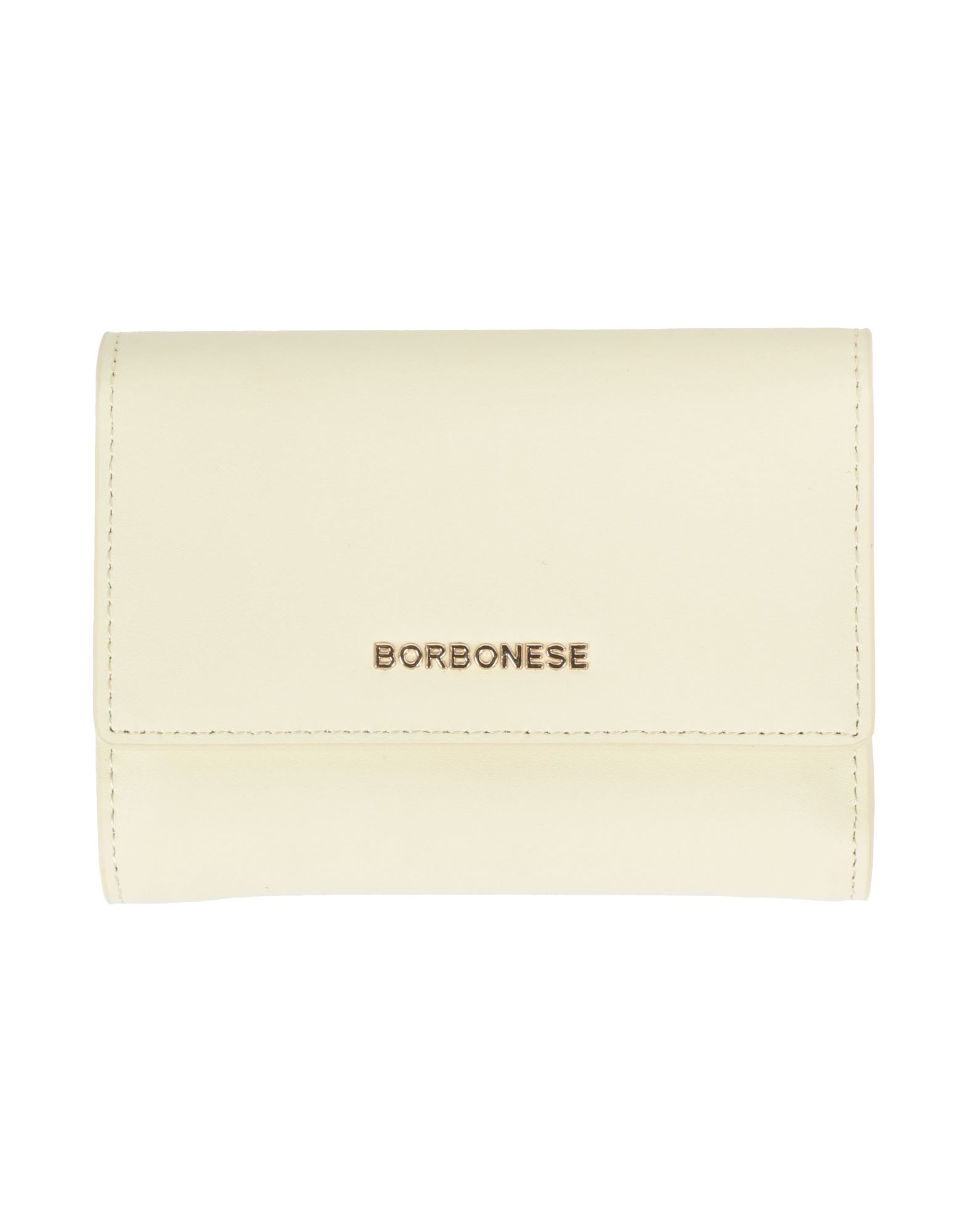 BORBONESE Brieftasche Damen Cremeweiß von BORBONESE