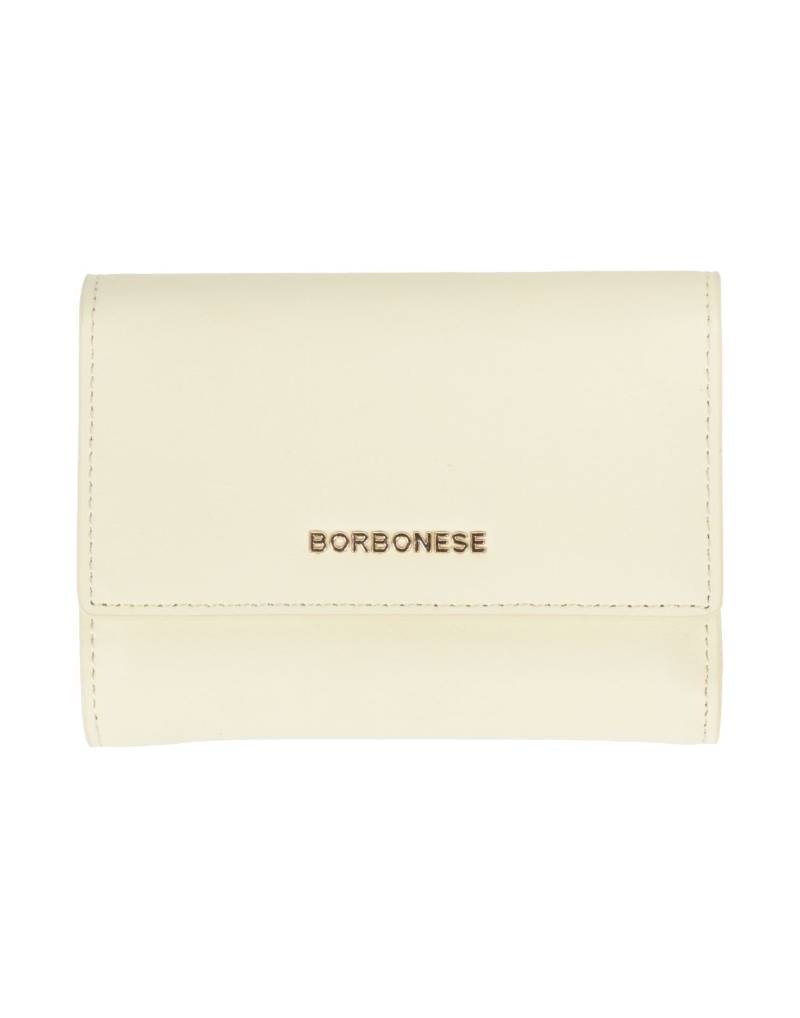 BORBONESE Brieftasche Damen Cremeweiß von BORBONESE