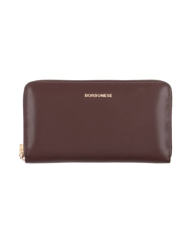 BORBONESE Brieftasche Damen Dunkelbraun von BORBONESE