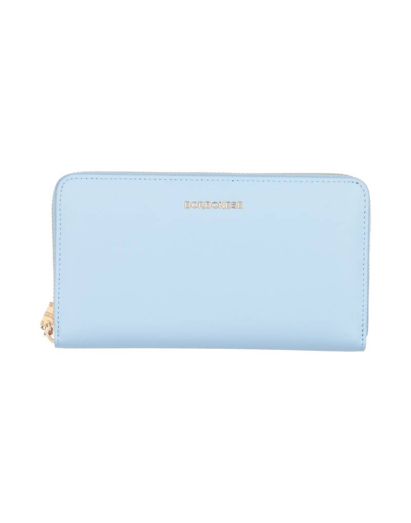BORBONESE Brieftasche Damen Hellblau von BORBONESE