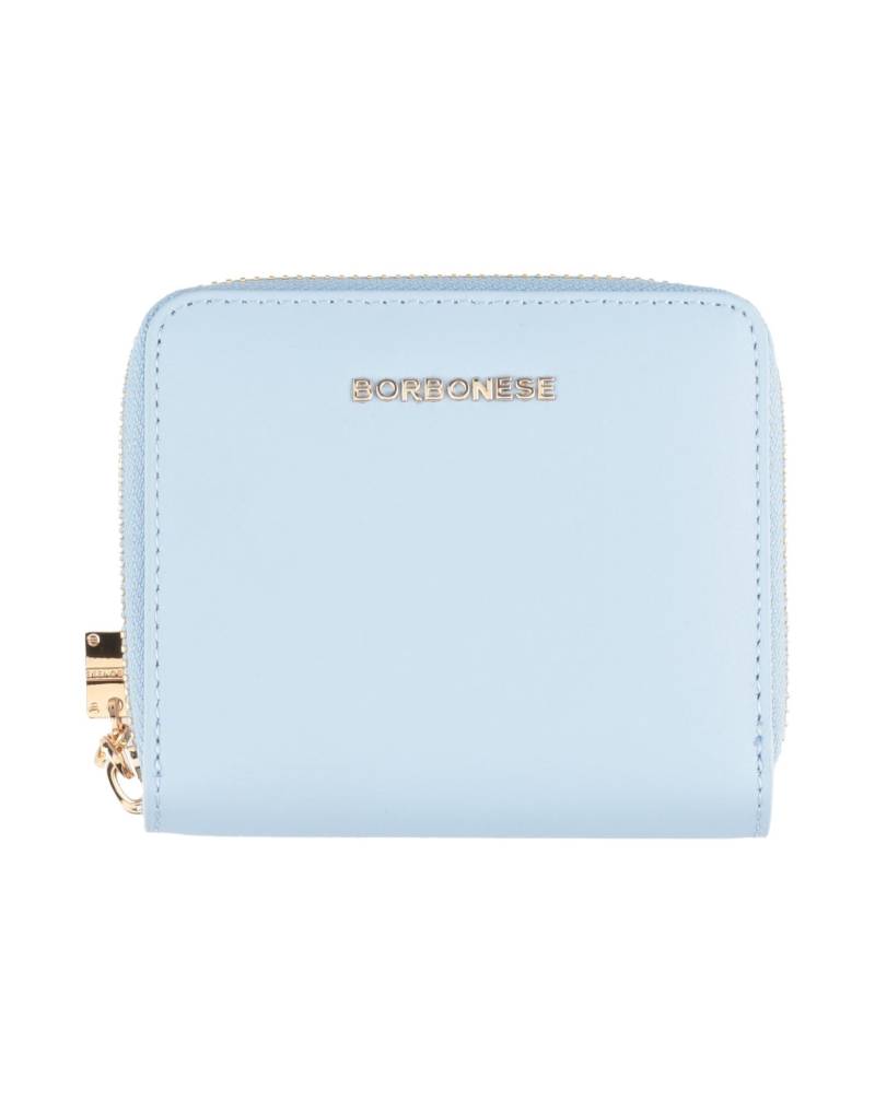 BORBONESE Brieftasche Damen Hellblau von BORBONESE