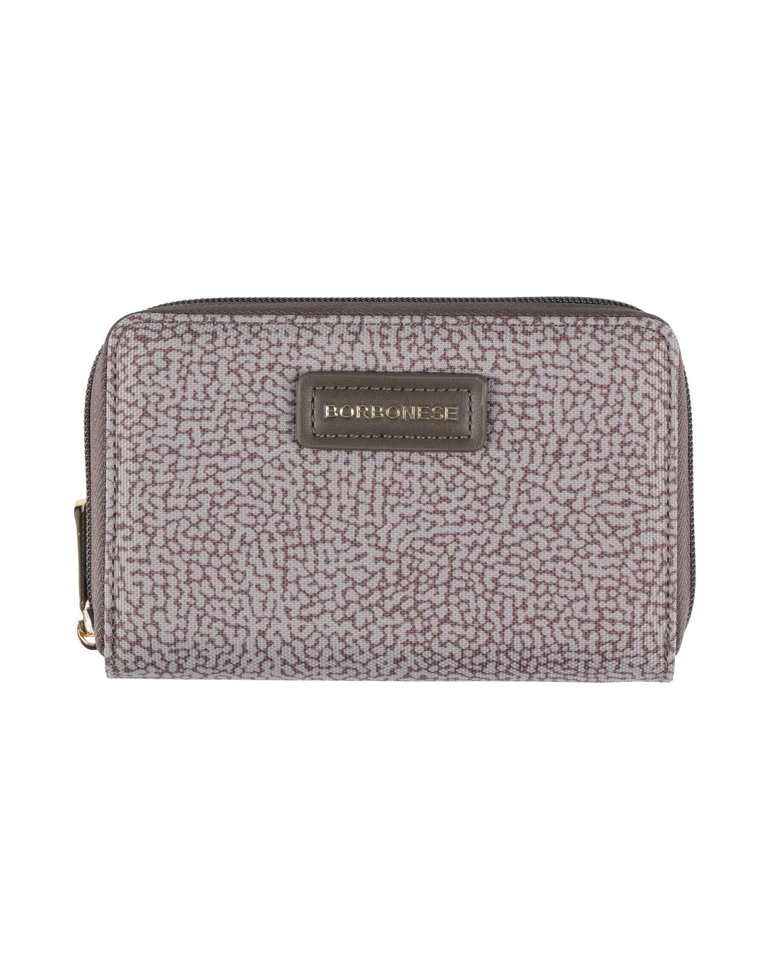 BORBONESE Brieftasche Damen Hellgrau von BORBONESE