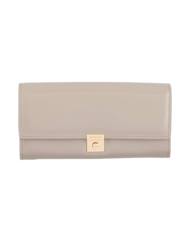 BORBONESE Brieftasche Damen Maulwurfsgrau von BORBONESE