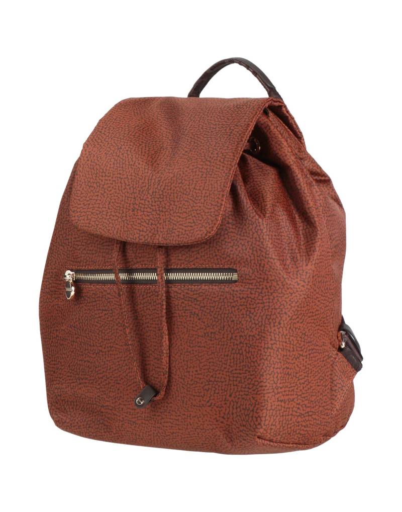BORBONESE Rucksack Damen Braun von BORBONESE
