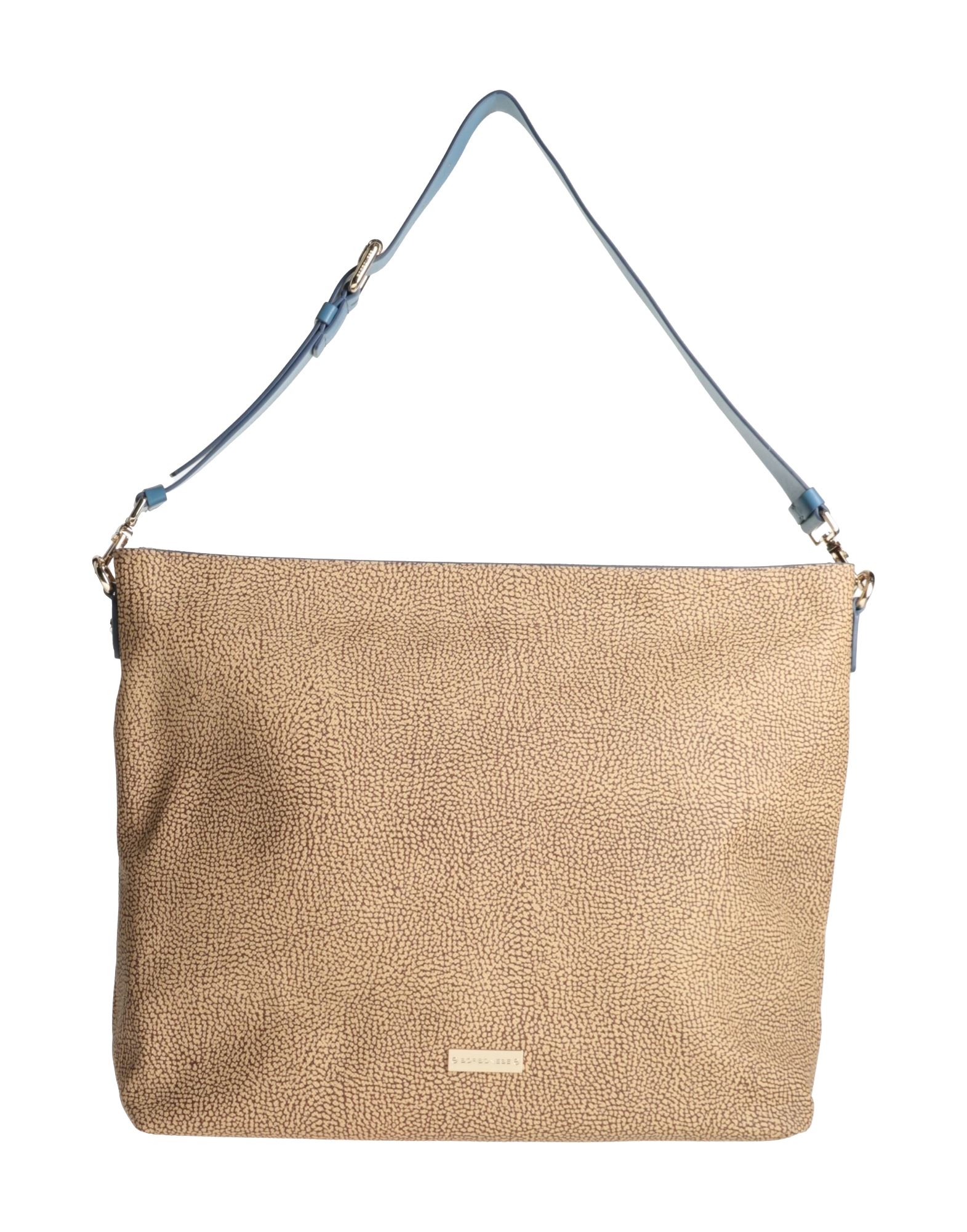 BORBONESE Schultertasche Damen Beige von BORBONESE